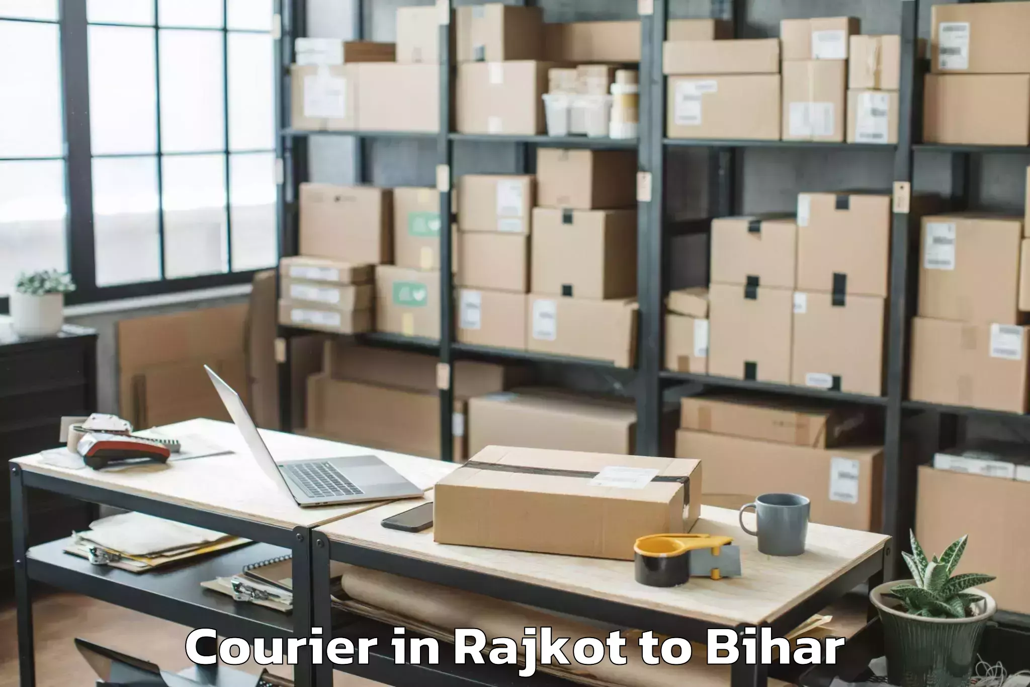 Book Your Rajkot to Barahiya Courier Today